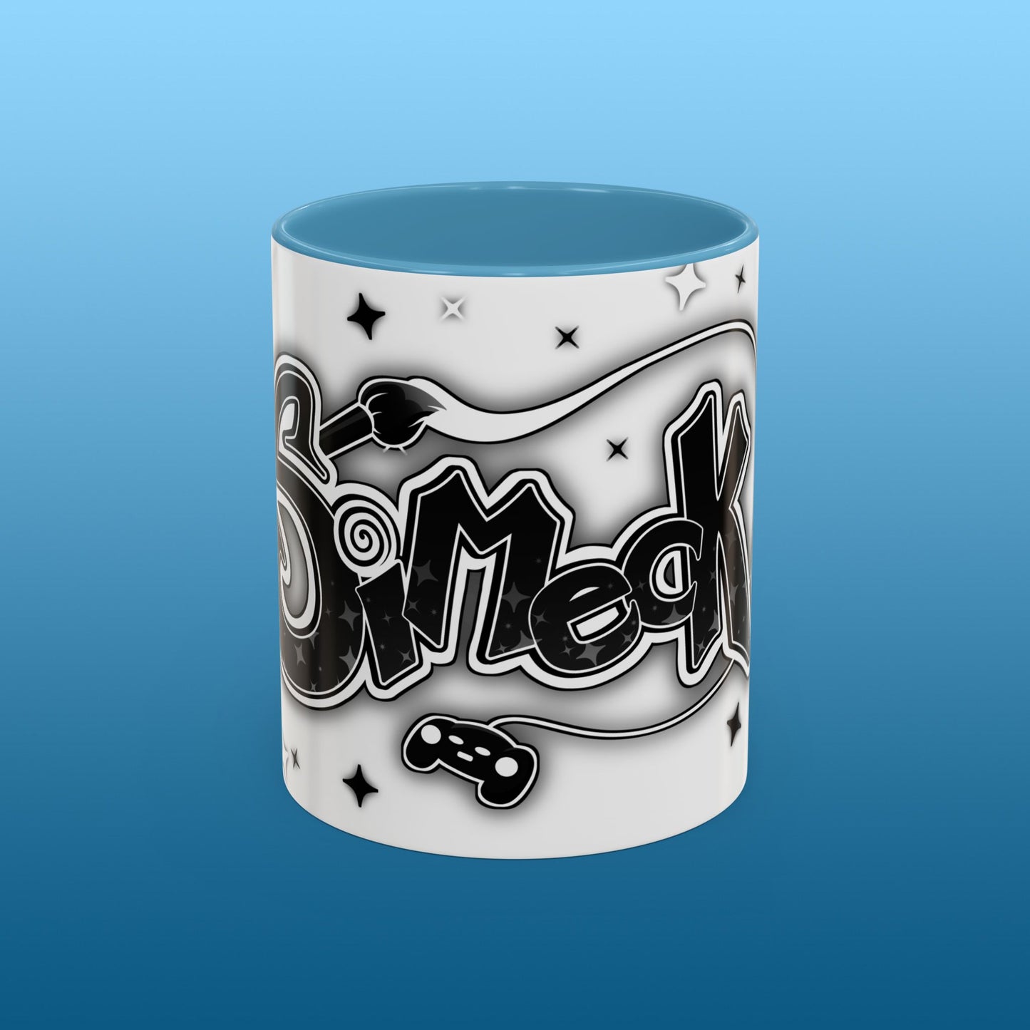 Simeck White Starry Accent Mug