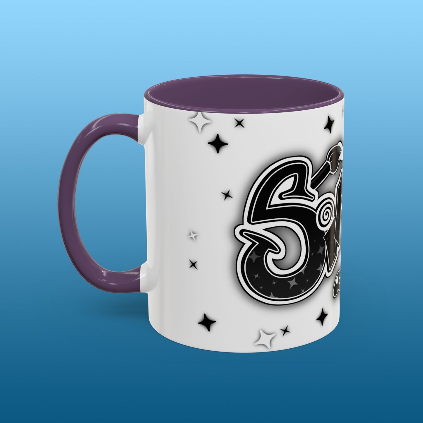 Simeck White Starry Accent Mug