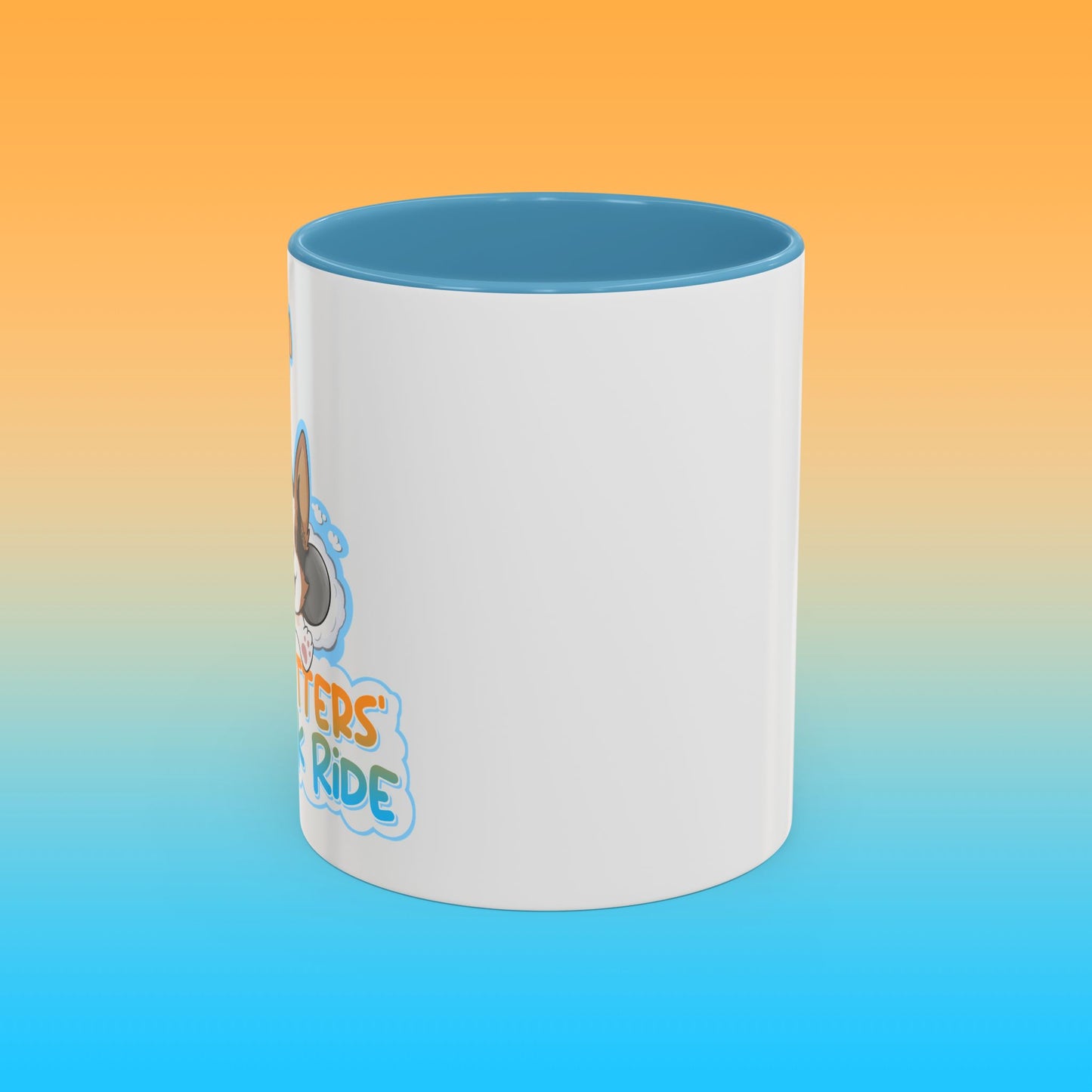Fat Butters White Accent Mug