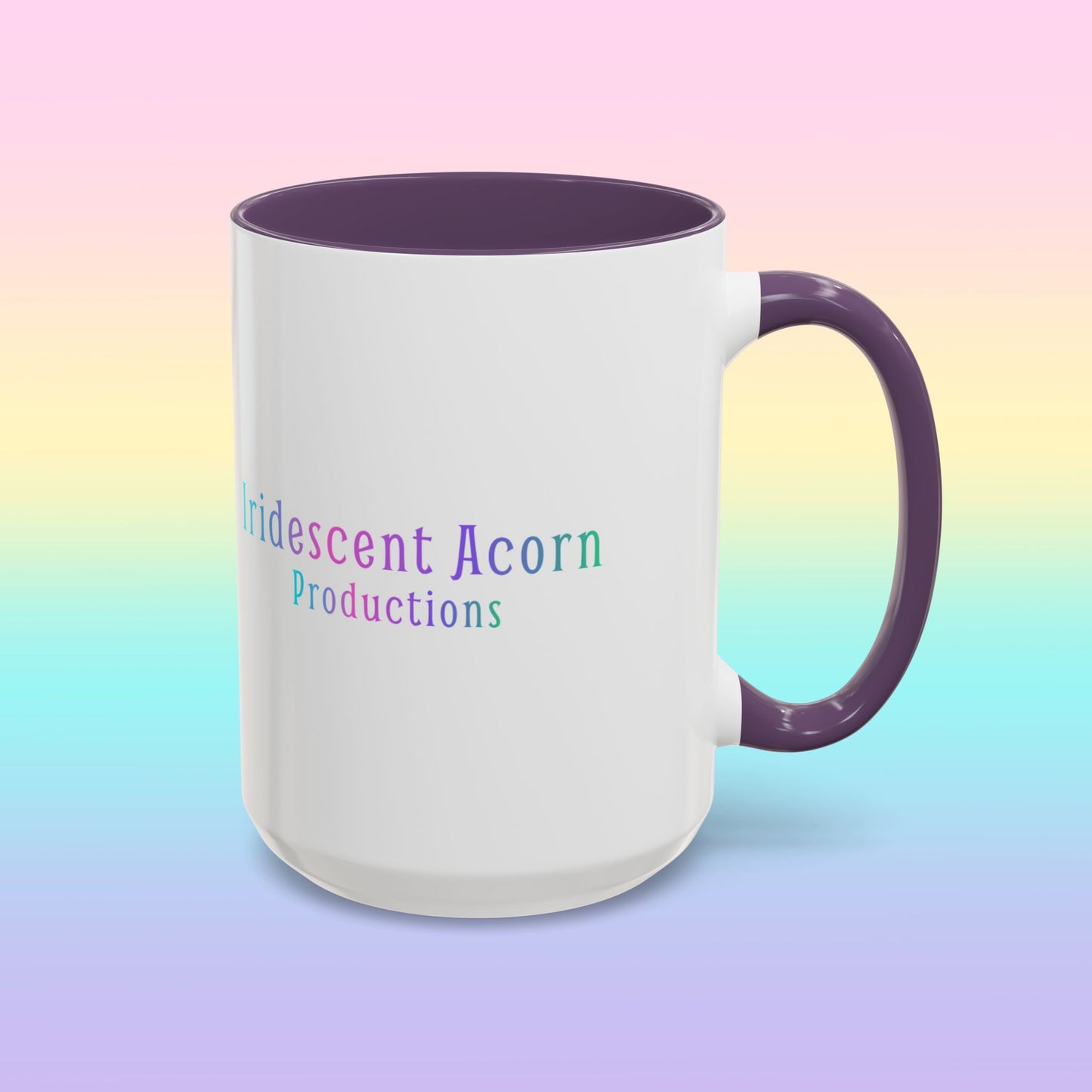 Iridescent Acorn Productions White Accent Mug