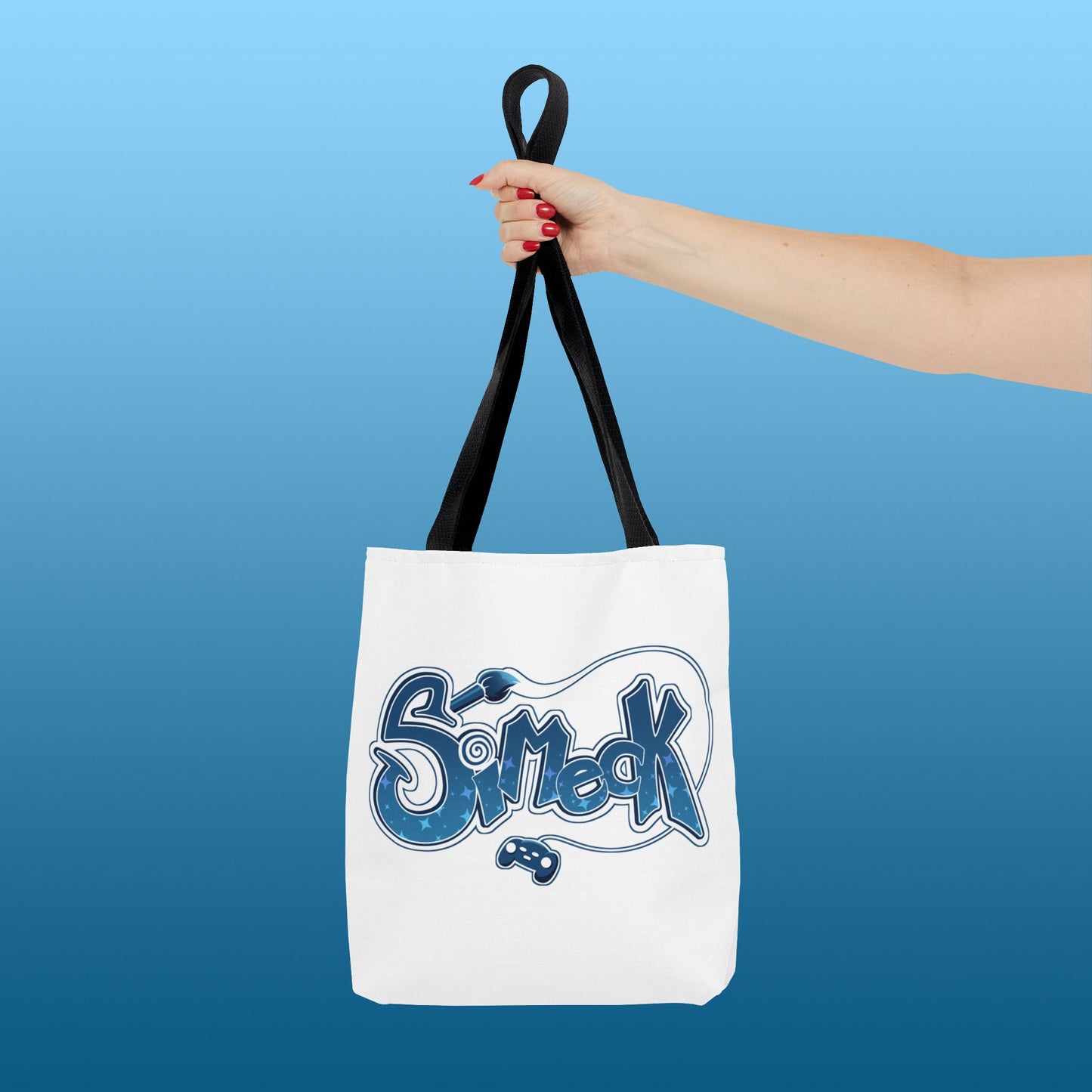 Simeck Blue Tote Bag