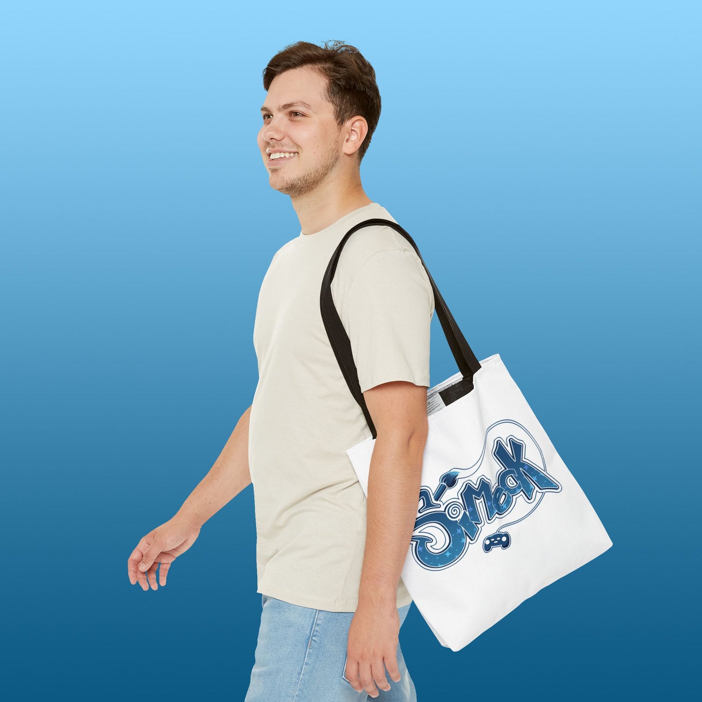 Simeck Blue Tote Bag
