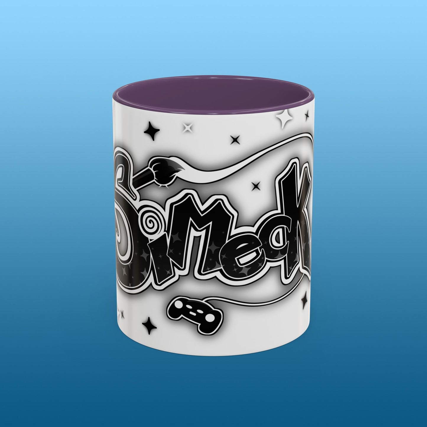 Simeck White Starry Accent Mug