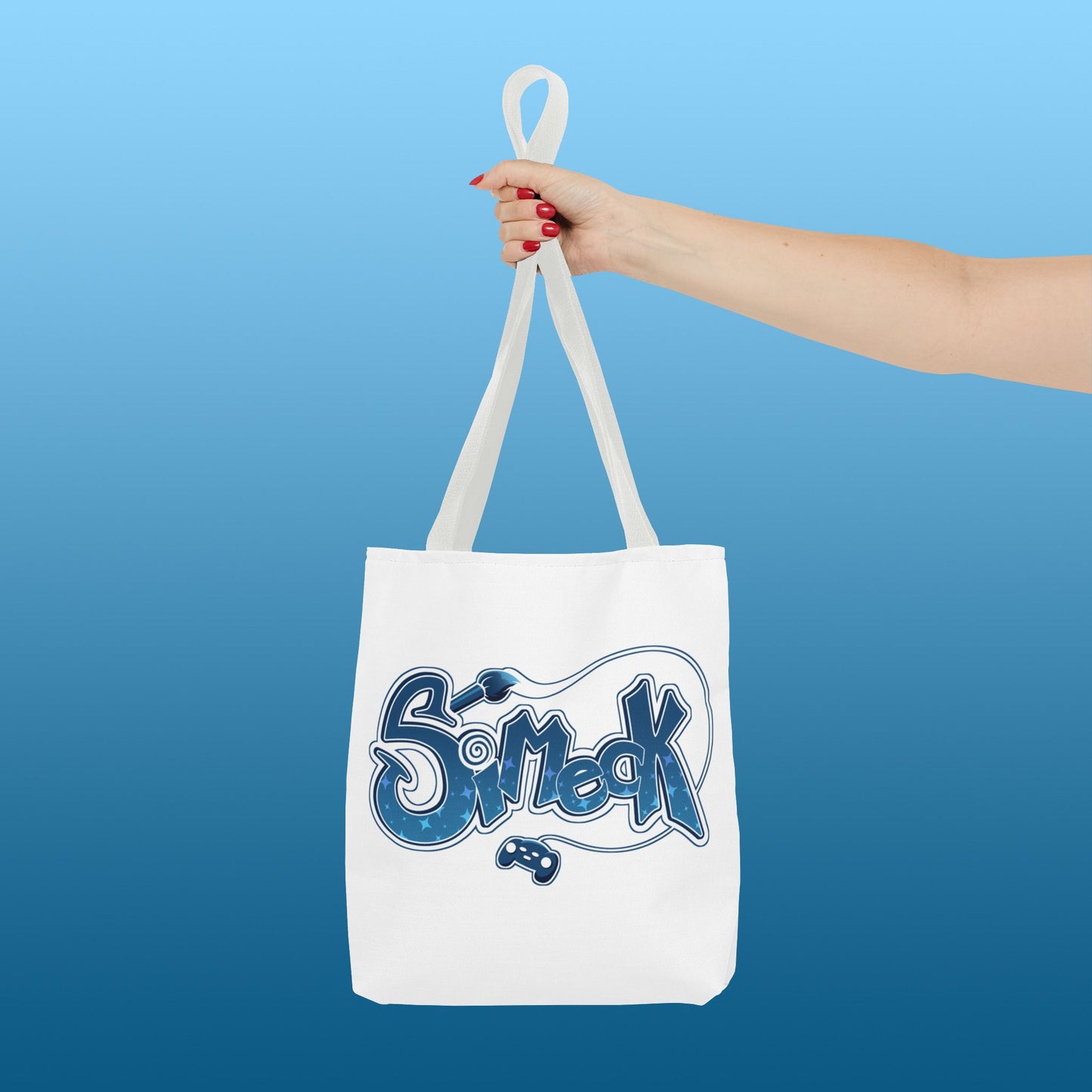 Simeck Blue Tote Bag