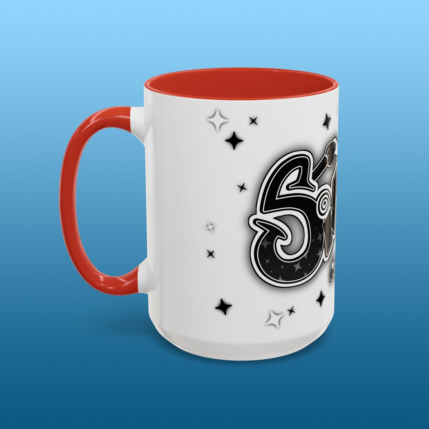 Simeck White Starry Accent Mug
