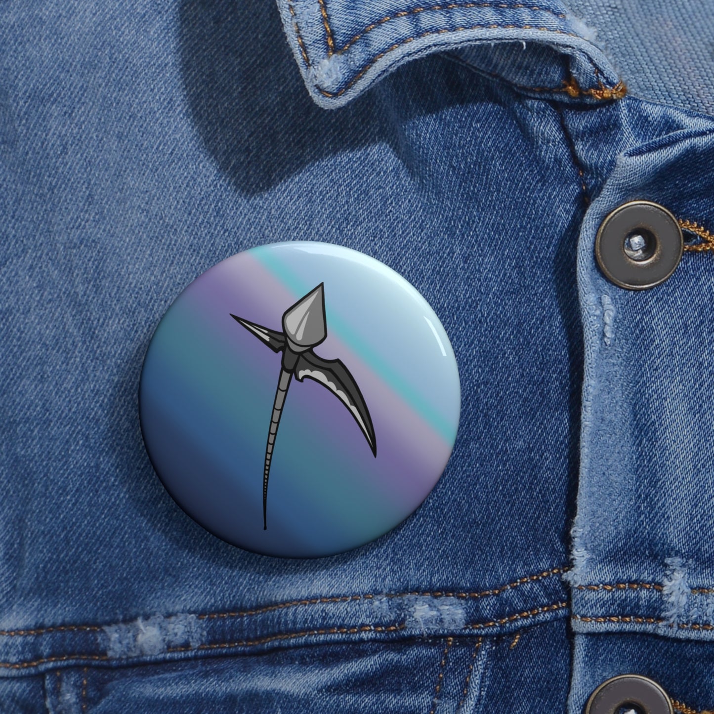 Absurdly Long Halberd Pin Button
