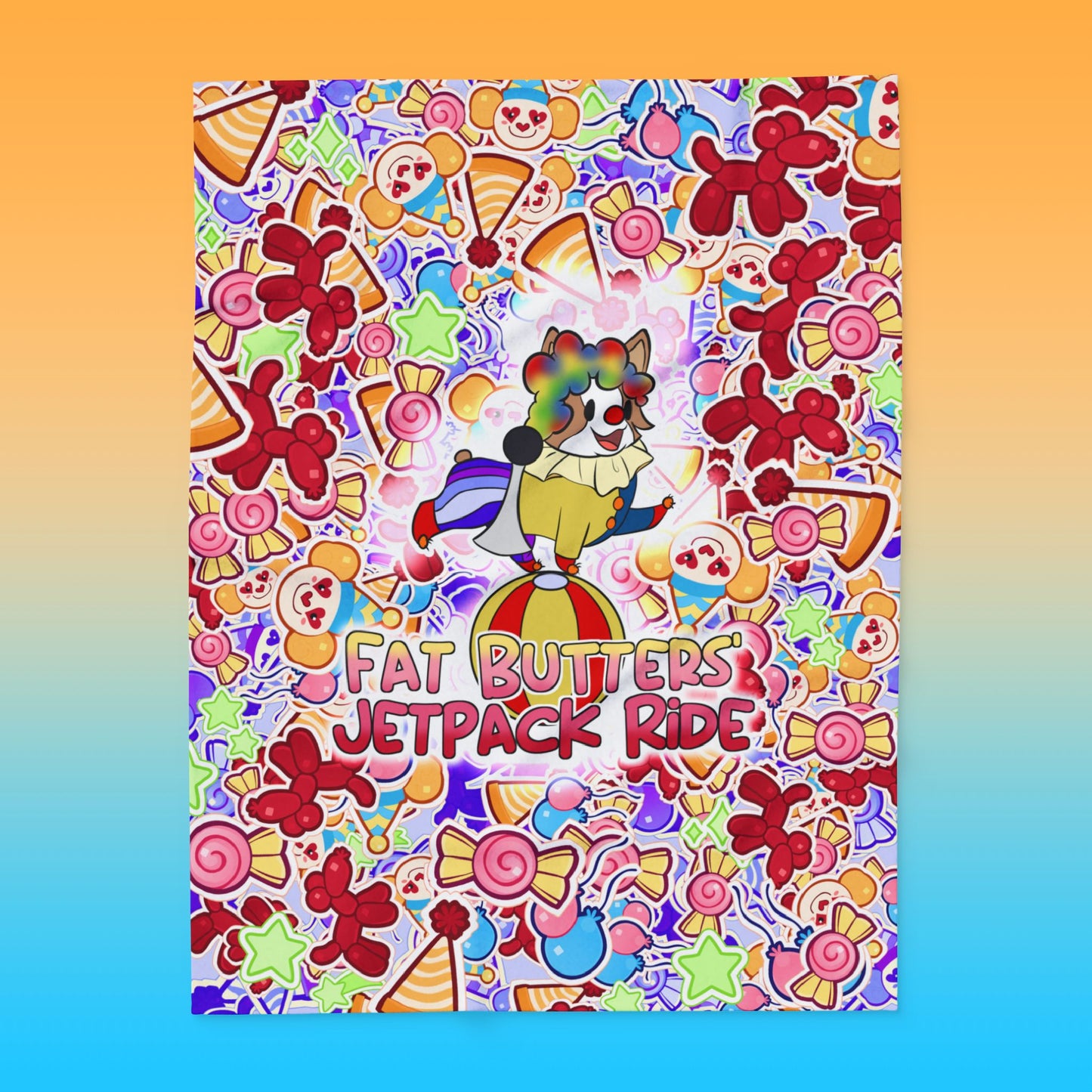 Clown Butters Fleece Blanket