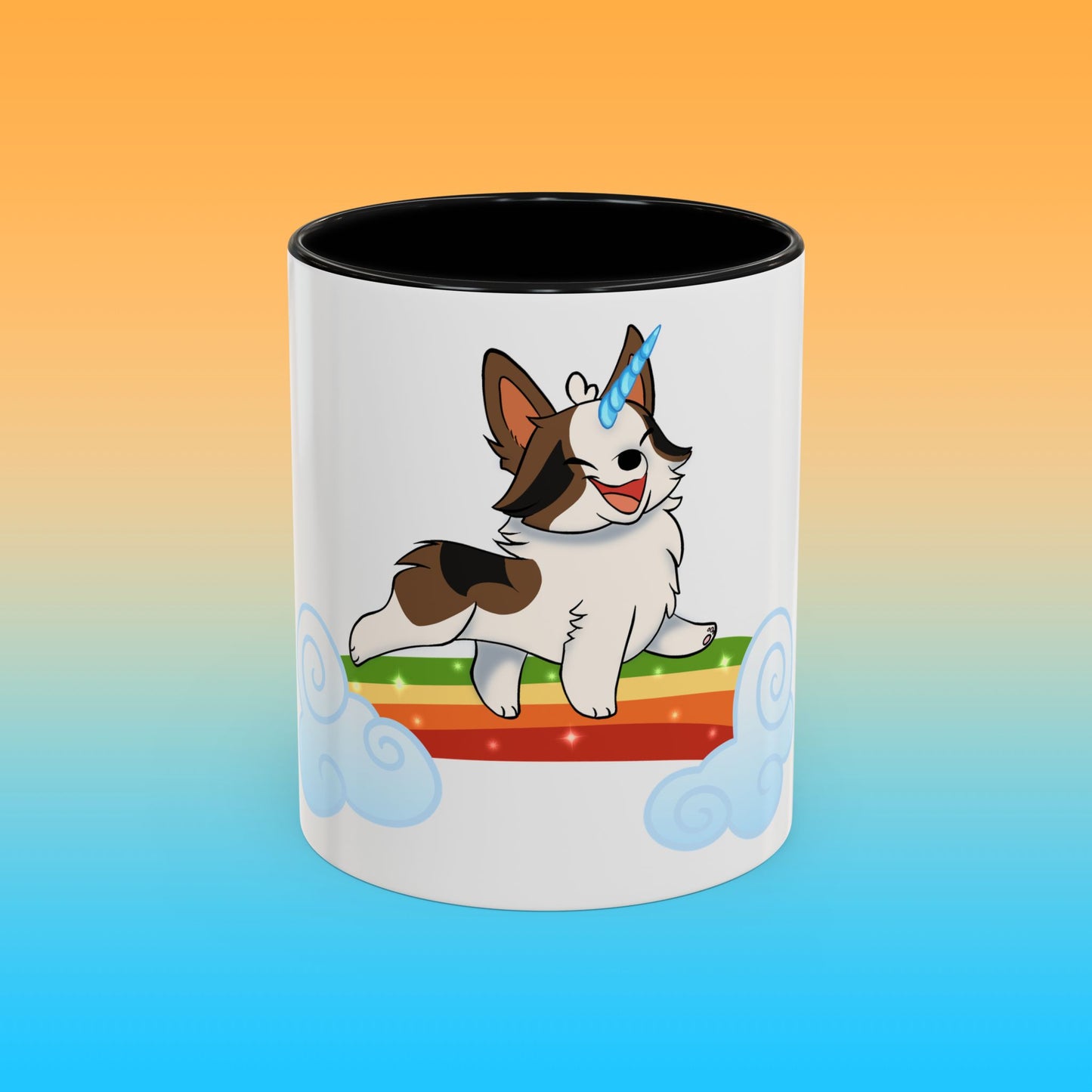 Unicorngi White Accent Mug