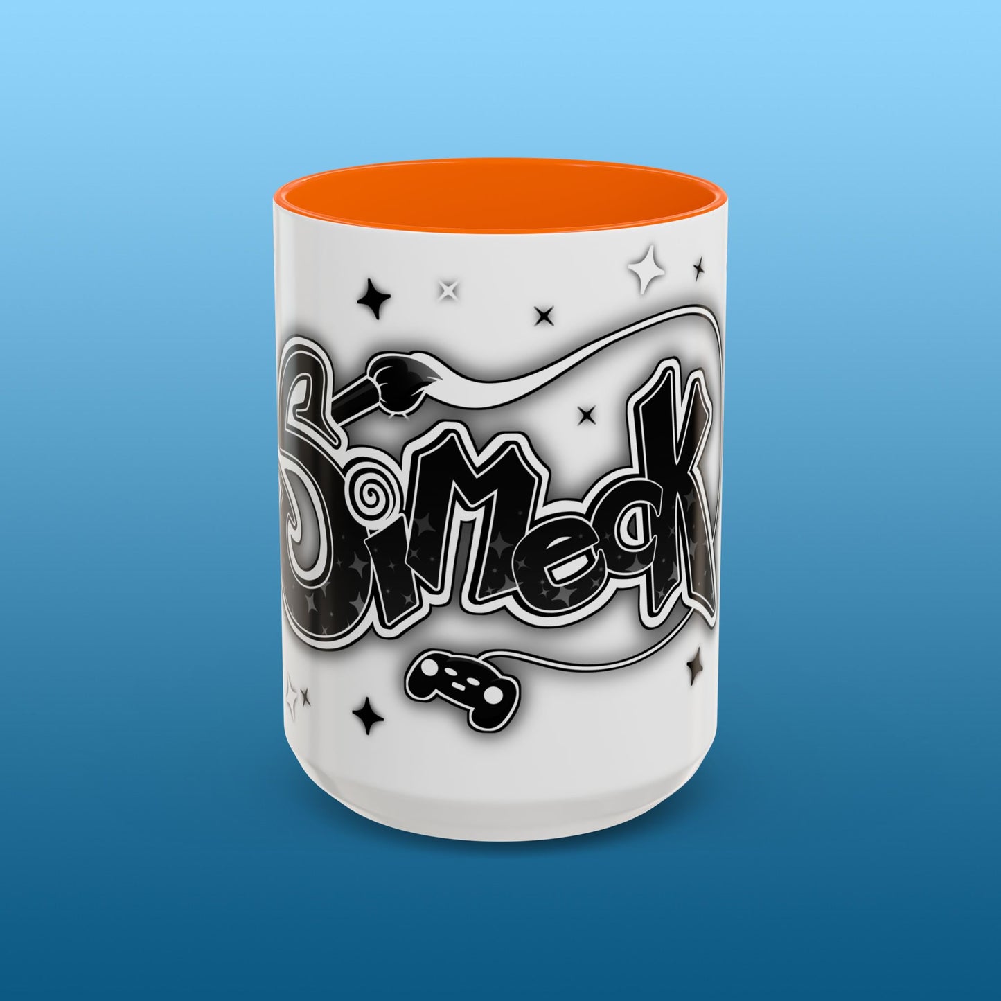 Simeck White Starry Accent Mug