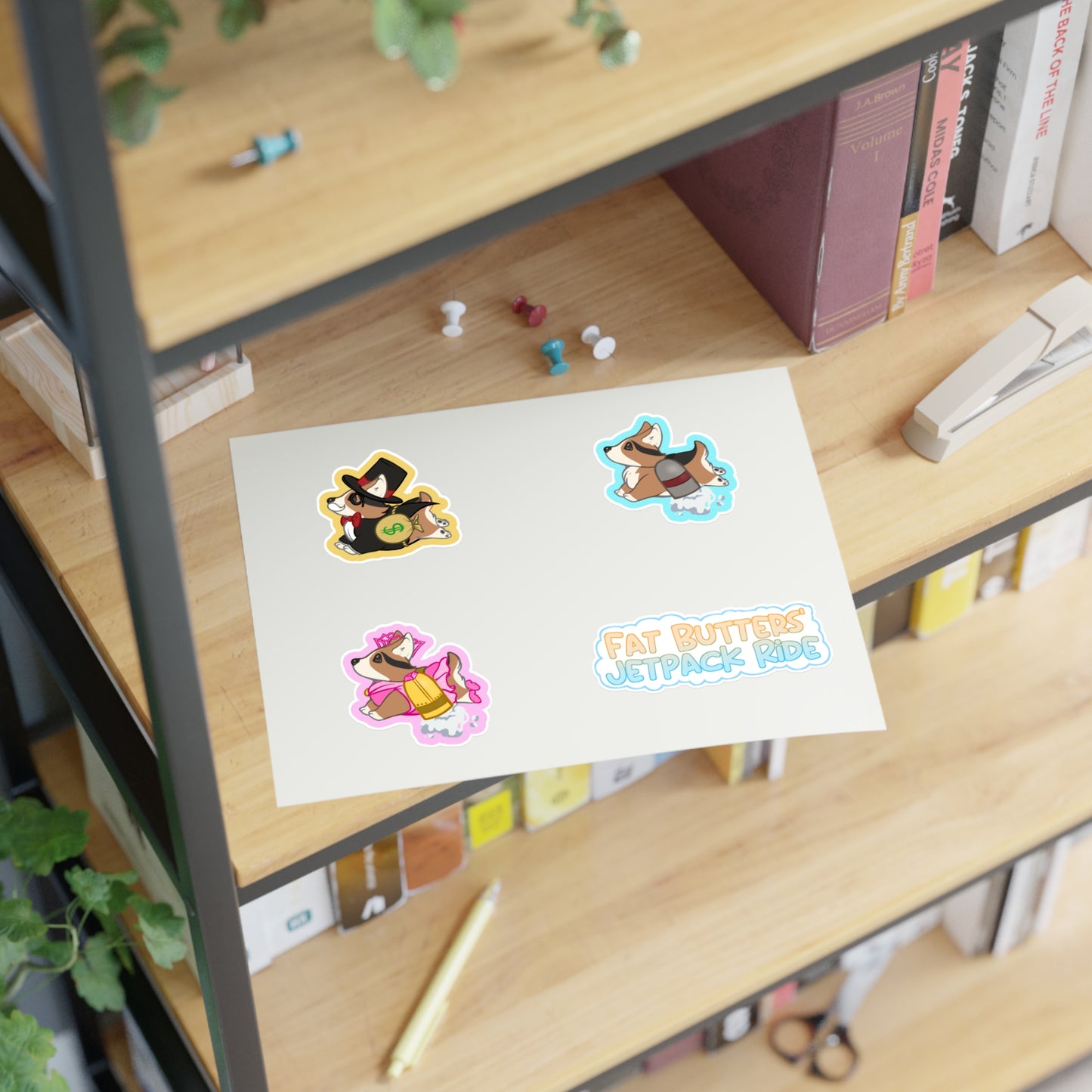 Pastel Butters Sticker Sheet