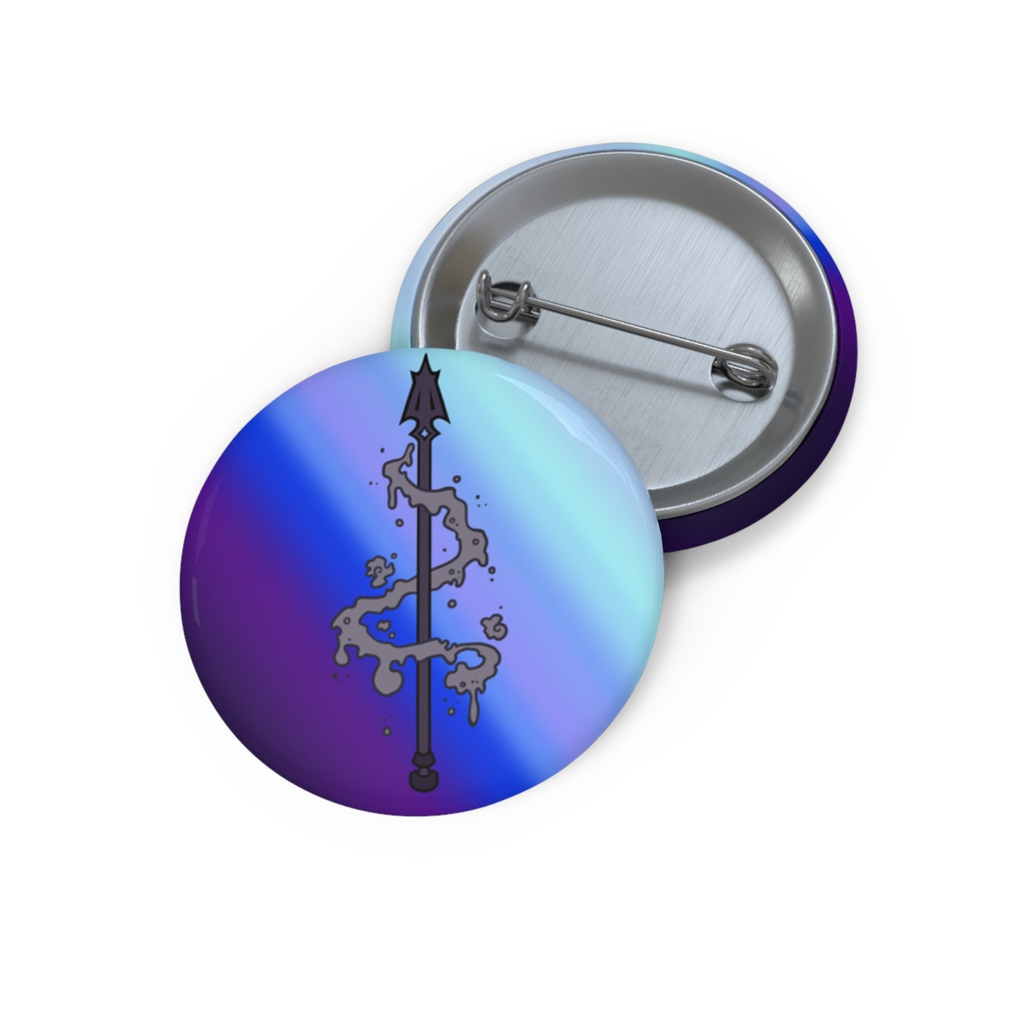 Ashen Spear of Spite Pin Button