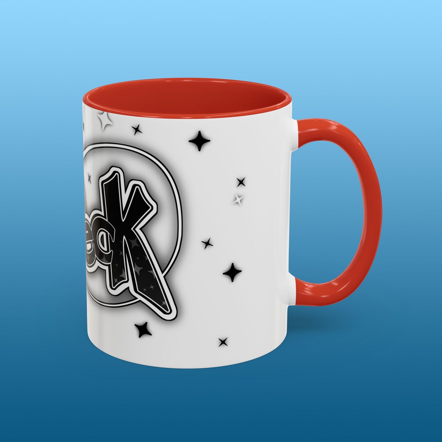 Simeck White Starry Accent Mug