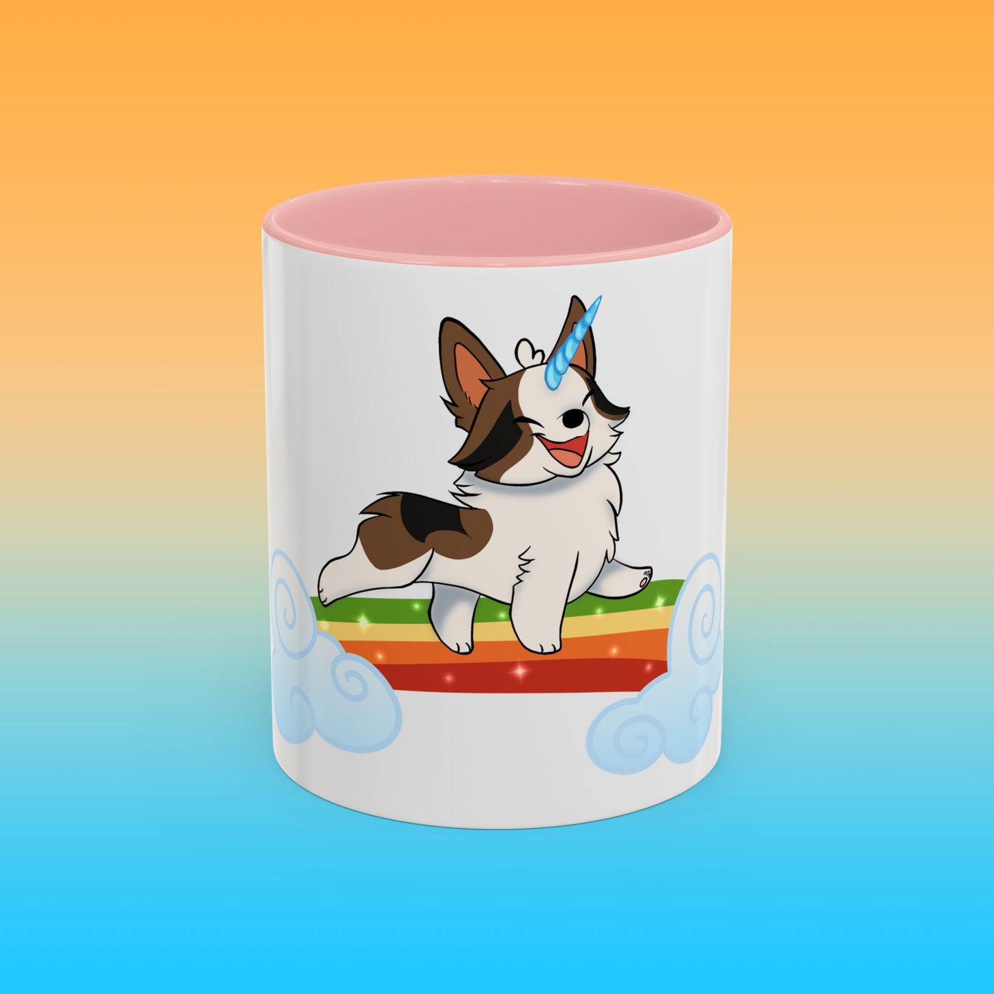 Unicorngi White Accent Mug