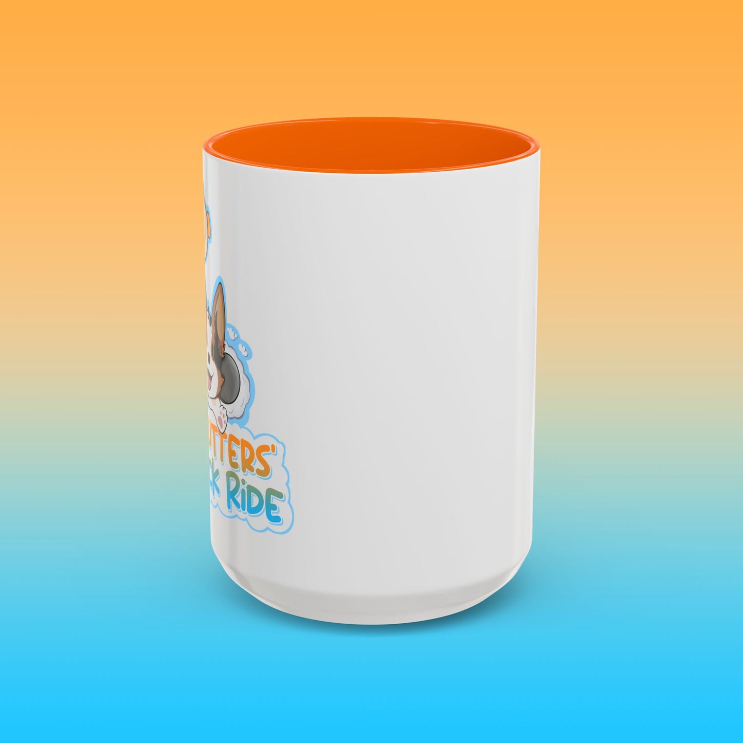 Fat Butters White Accent Mug