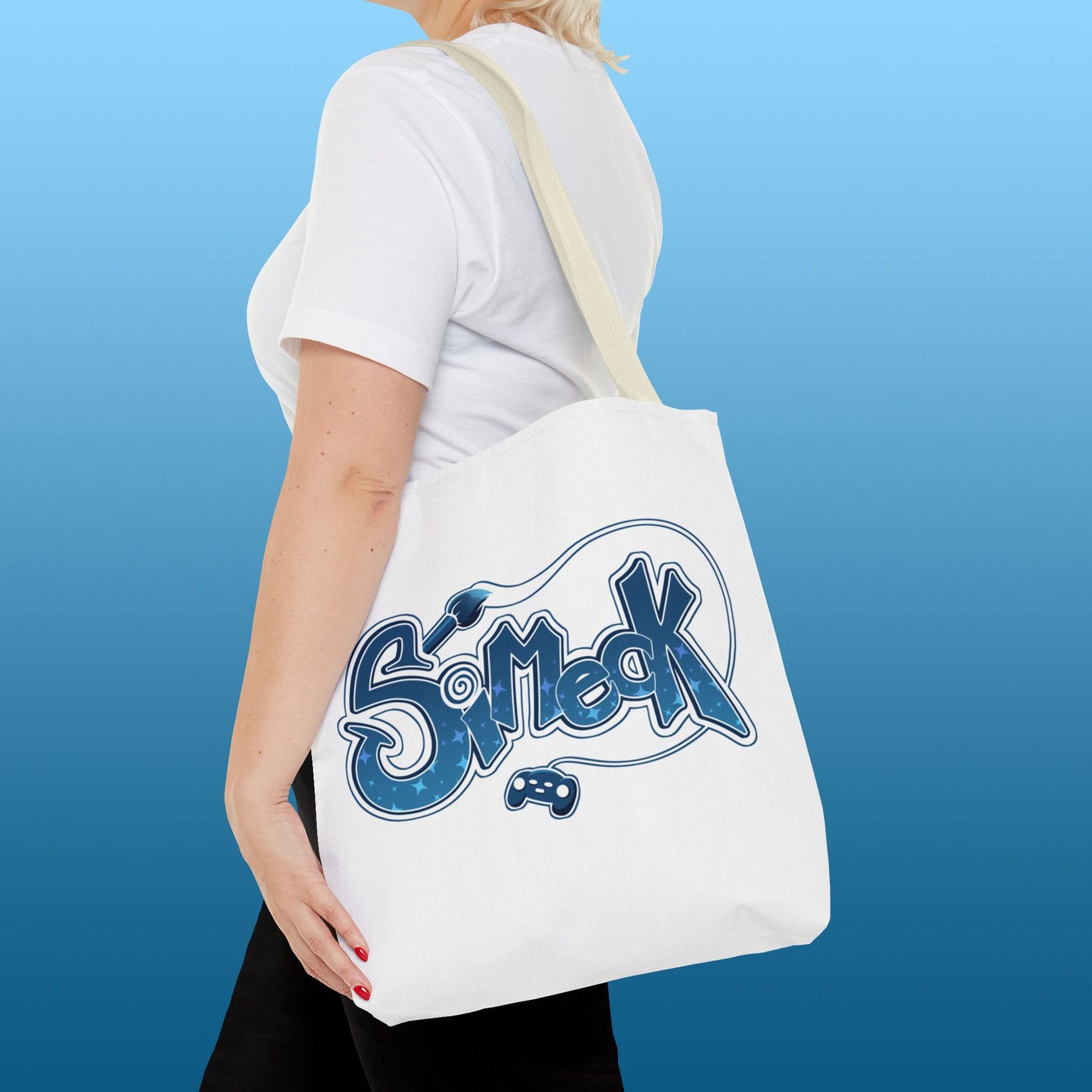 Simeck Blue Tote Bag