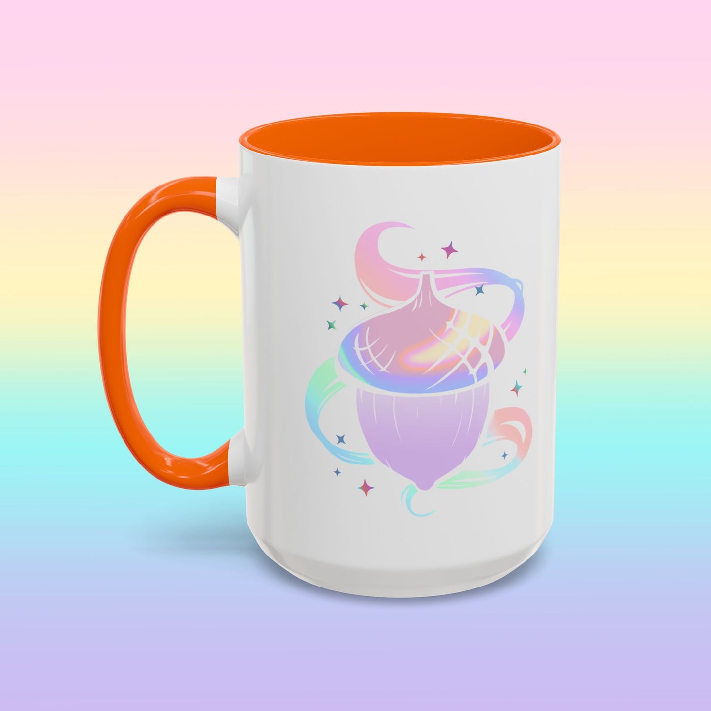 Iridescent Acorn Productions White Accent Mug