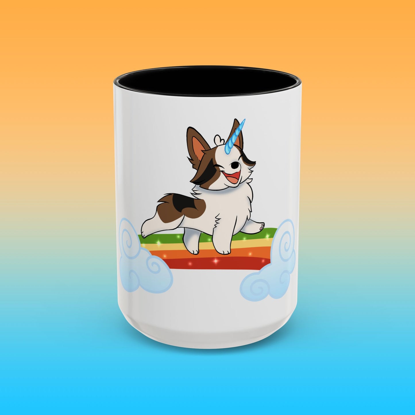 Unicorngi White Accent Mug
