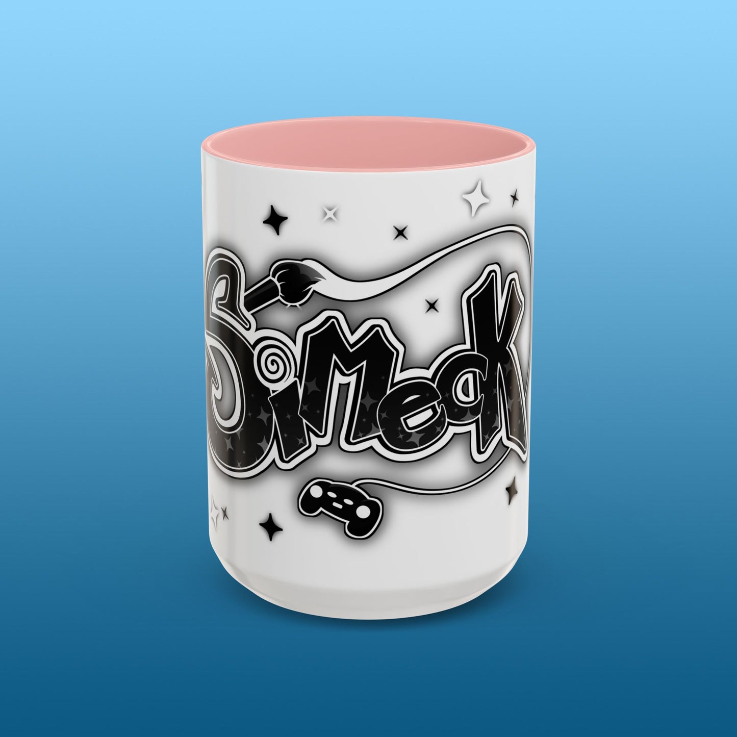 Simeck White Starry Accent Mug