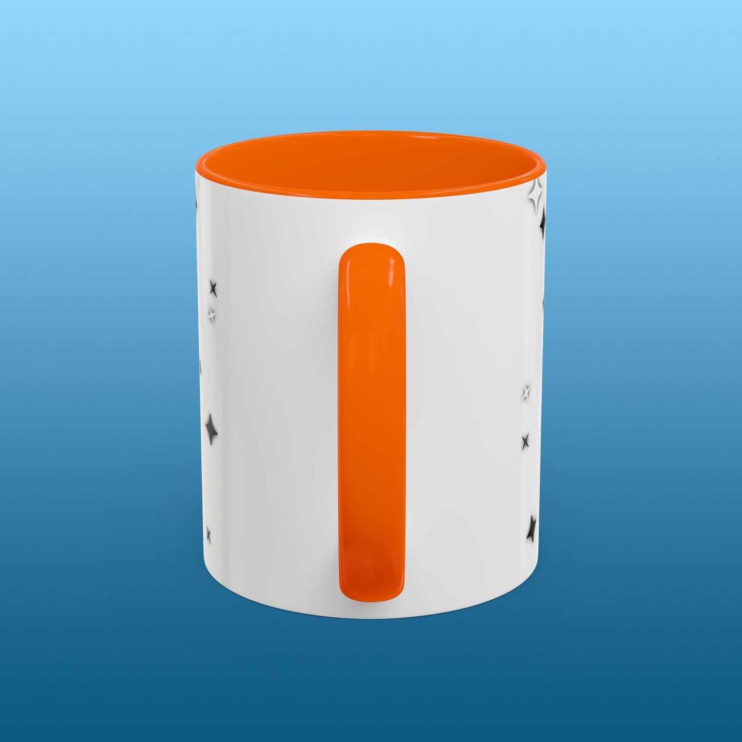 Simeck White Starry Accent Mug
