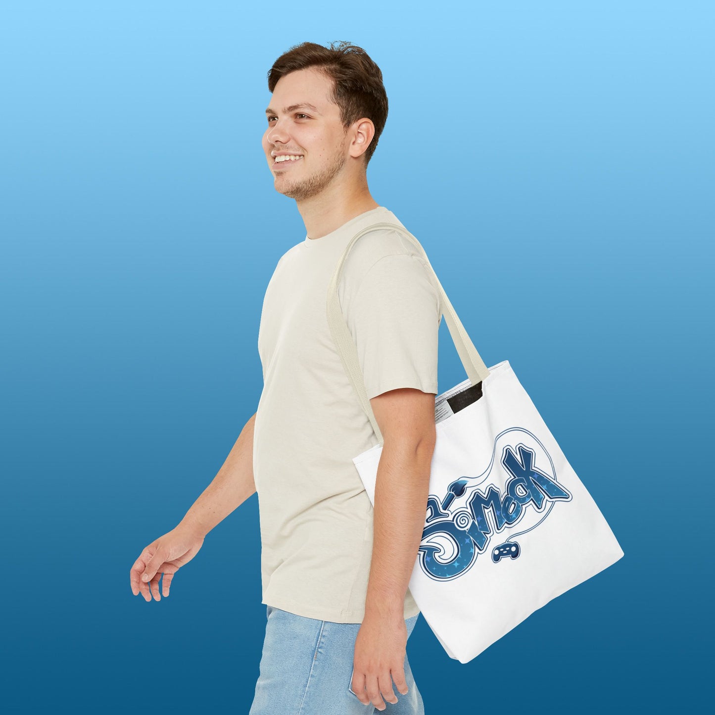 Simeck Blue Tote Bag