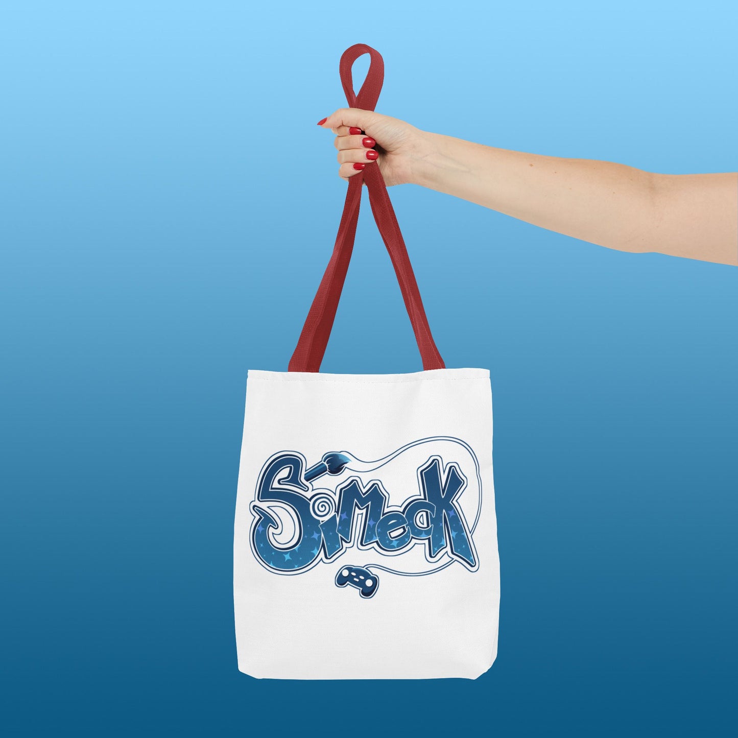 Simeck Blue Tote Bag