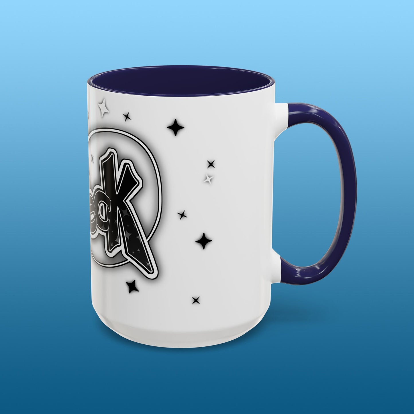 Simeck White Starry Accent Mug