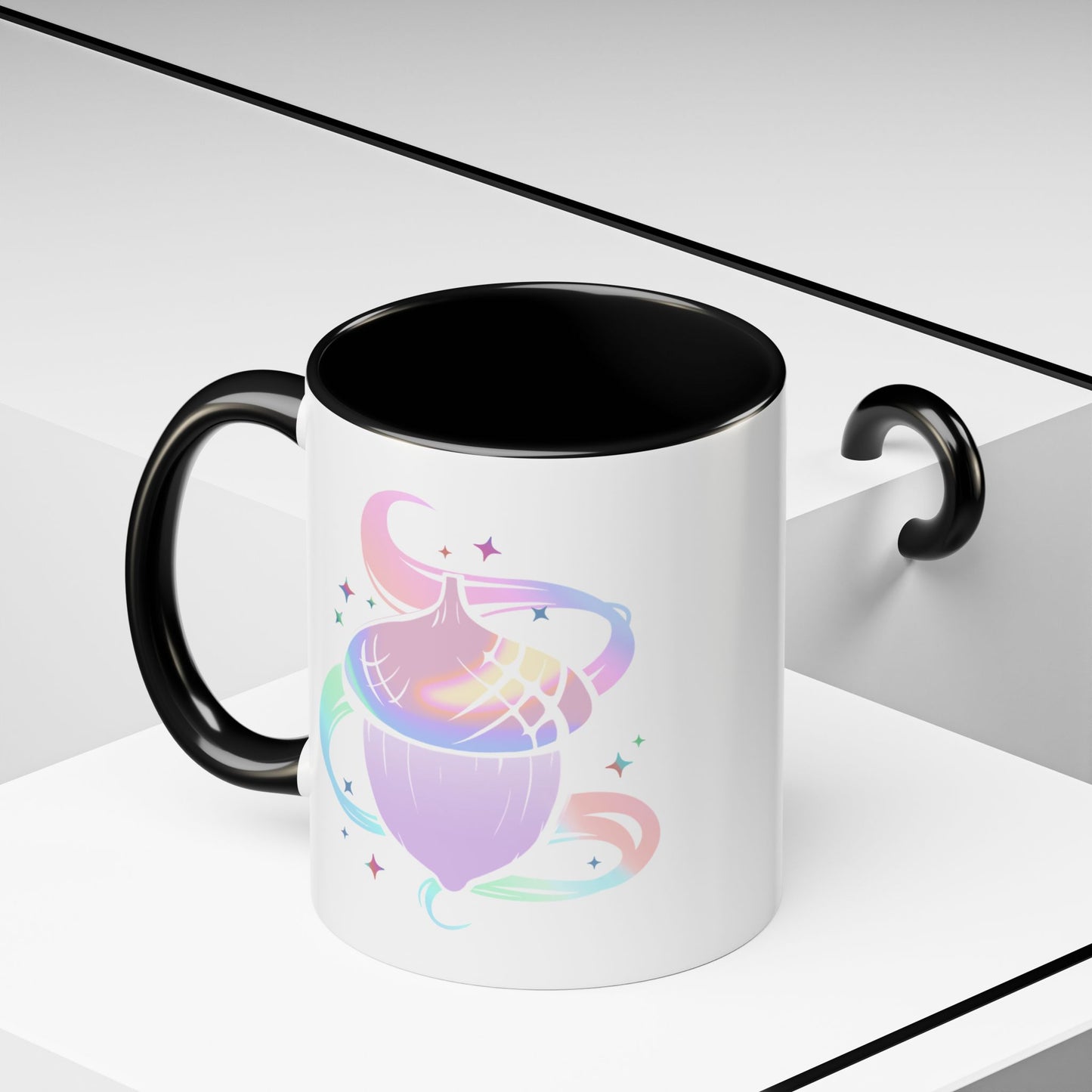 Iridescent Acorn Productions White Accent Mug