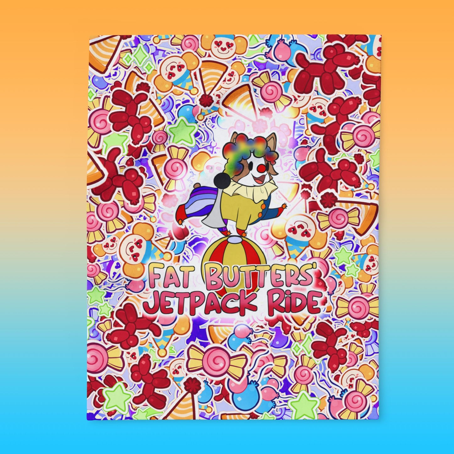 Clown Butters Fleece Blanket