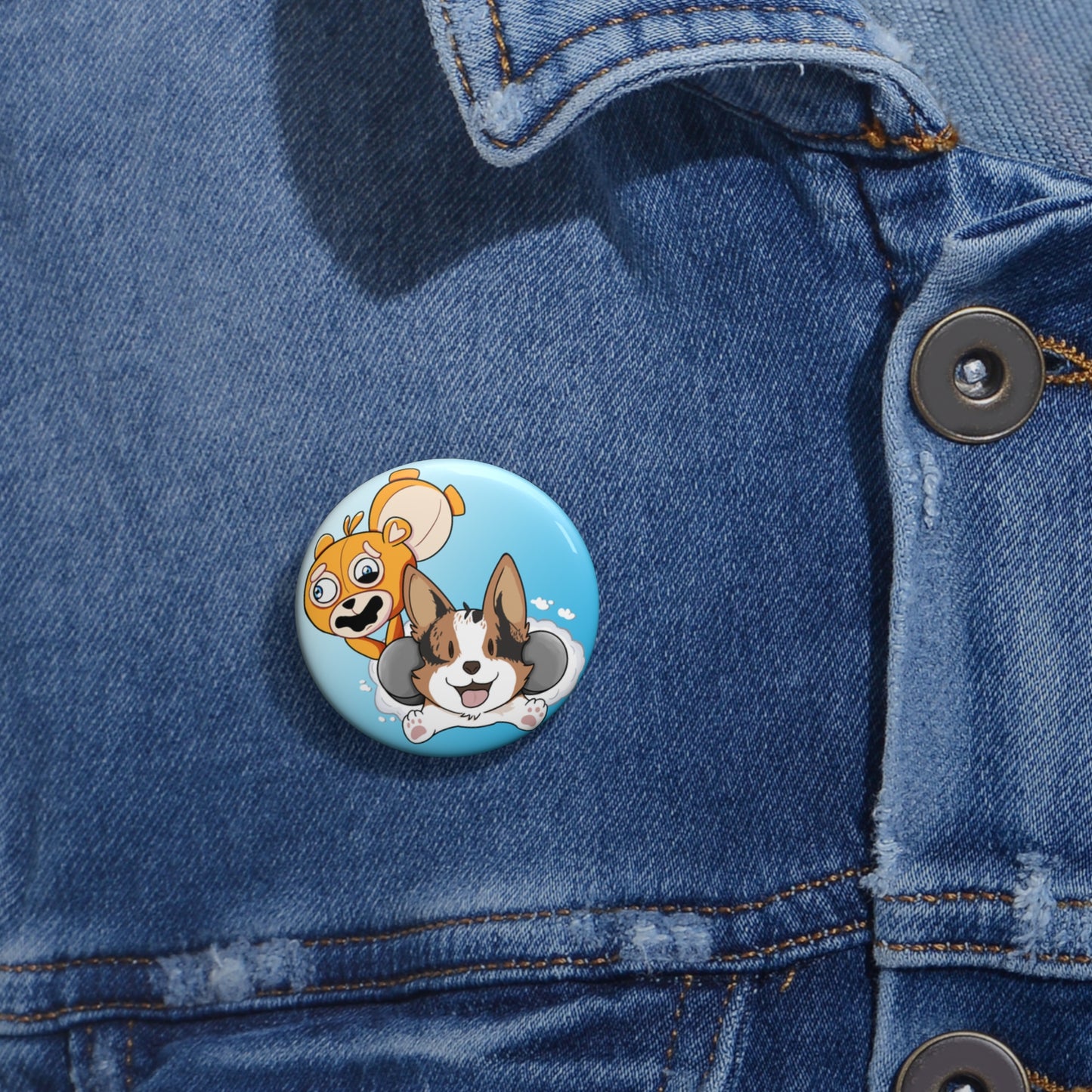Fat Butters Pin Button