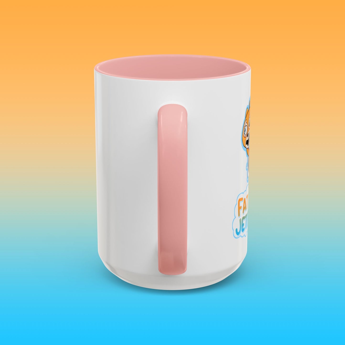 Fat Butters White Accent Mug