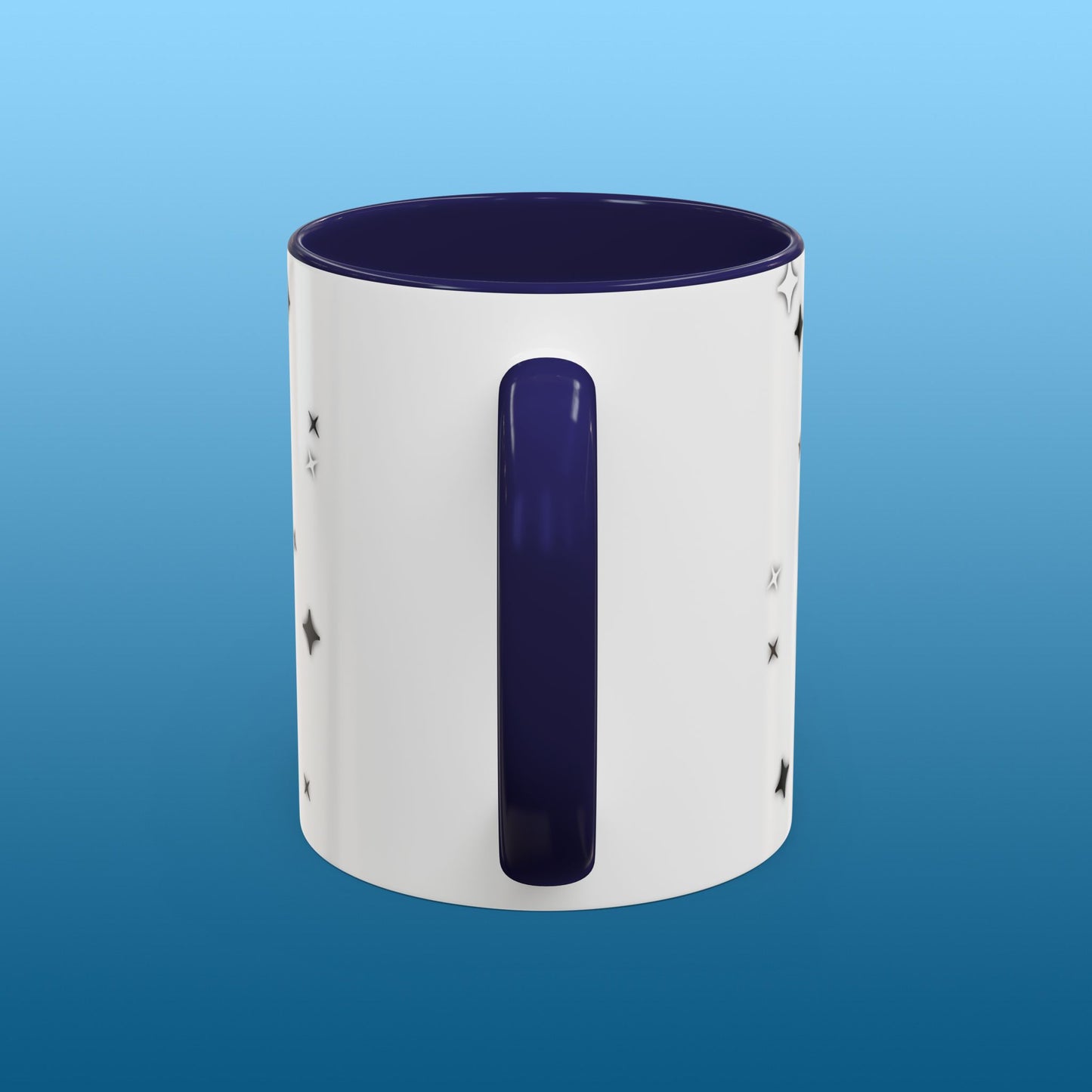 Simeck White Starry Accent Mug