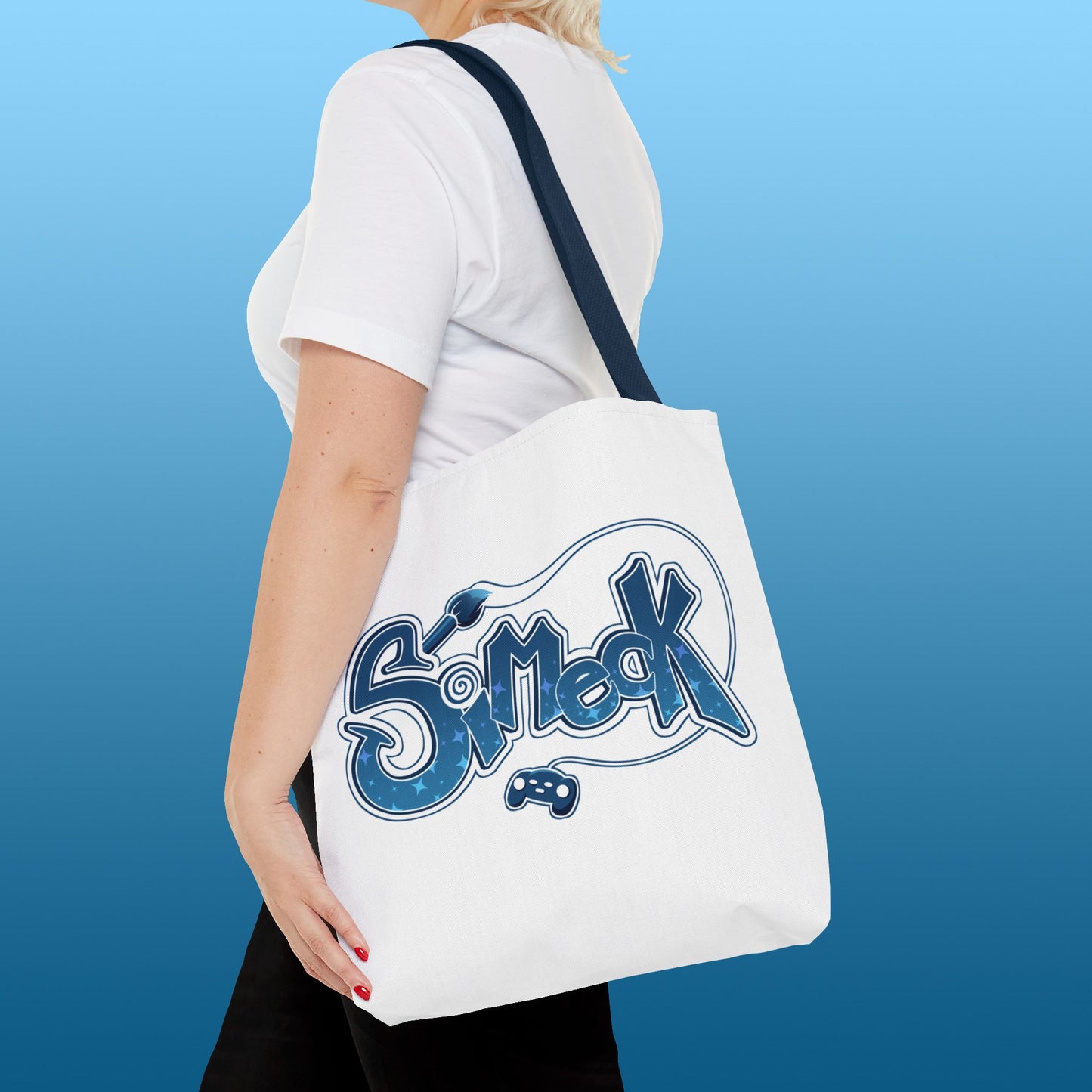 Simeck Blue Tote Bag