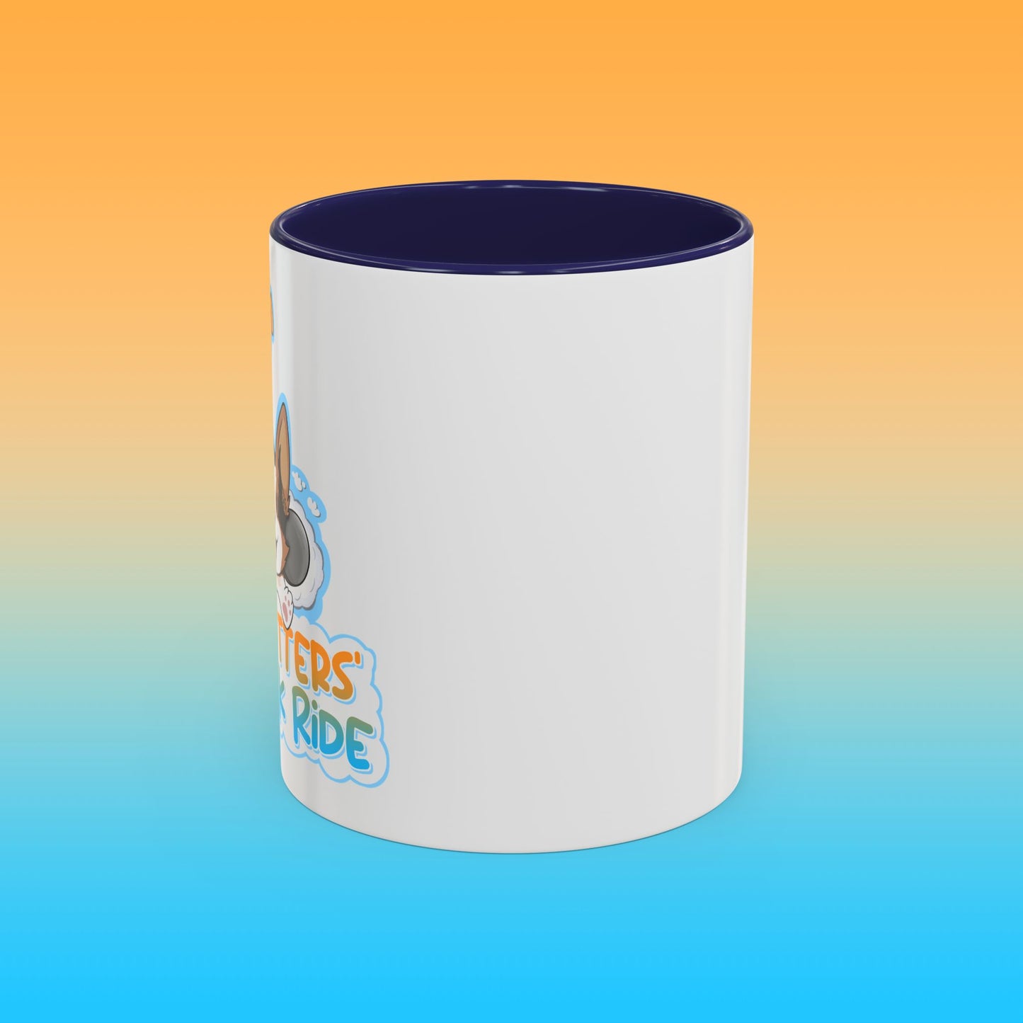 Fat Butters White Accent Mug