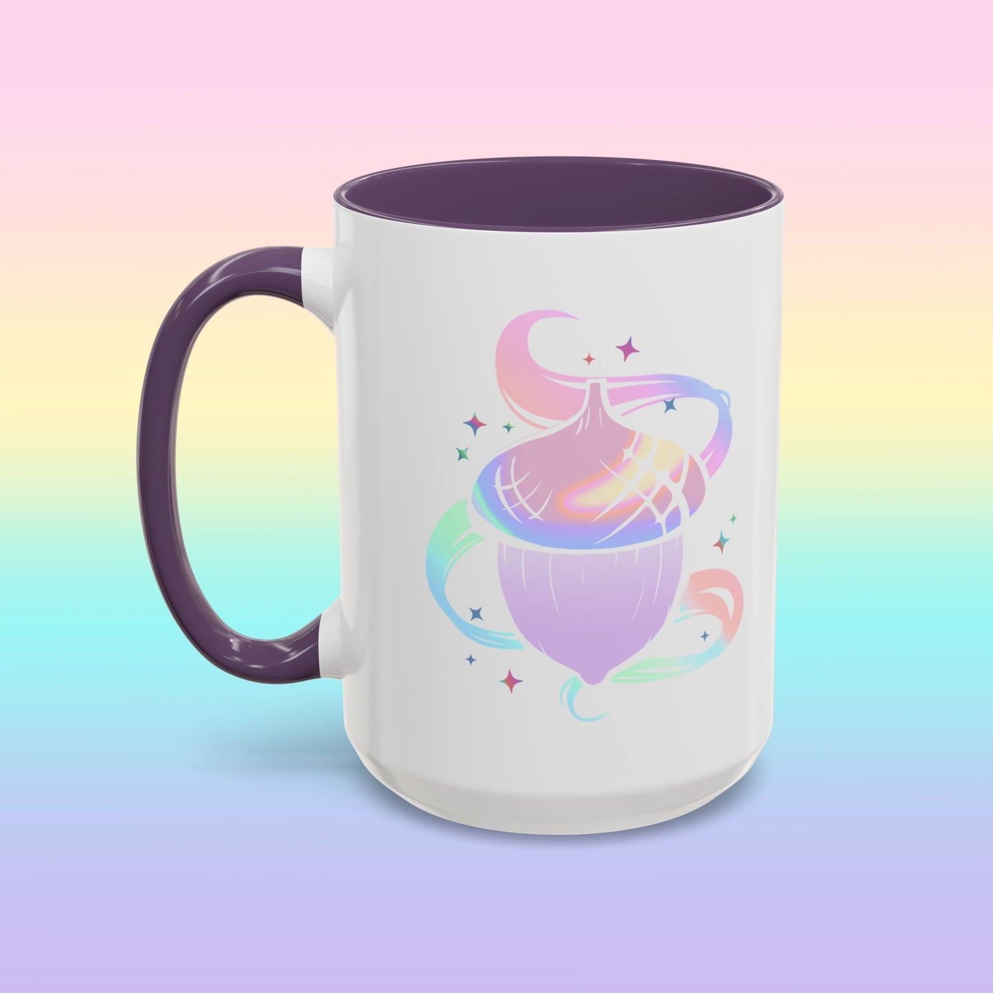 Iridescent Acorn Productions White Accent Mug
