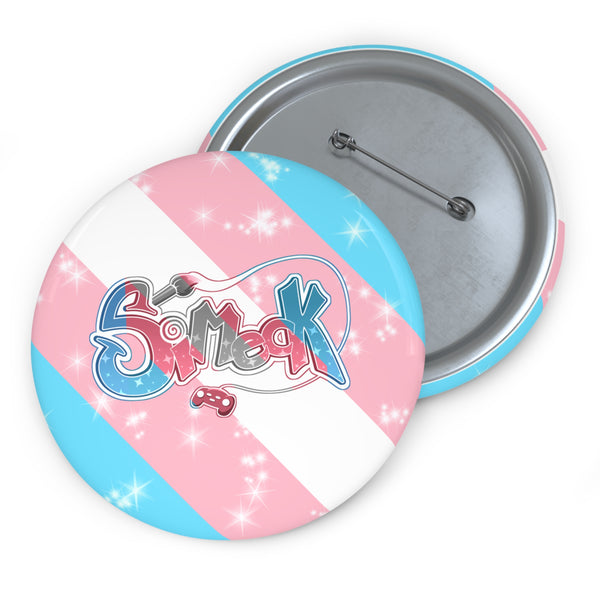 Simeck Trans Pride Pin Button
