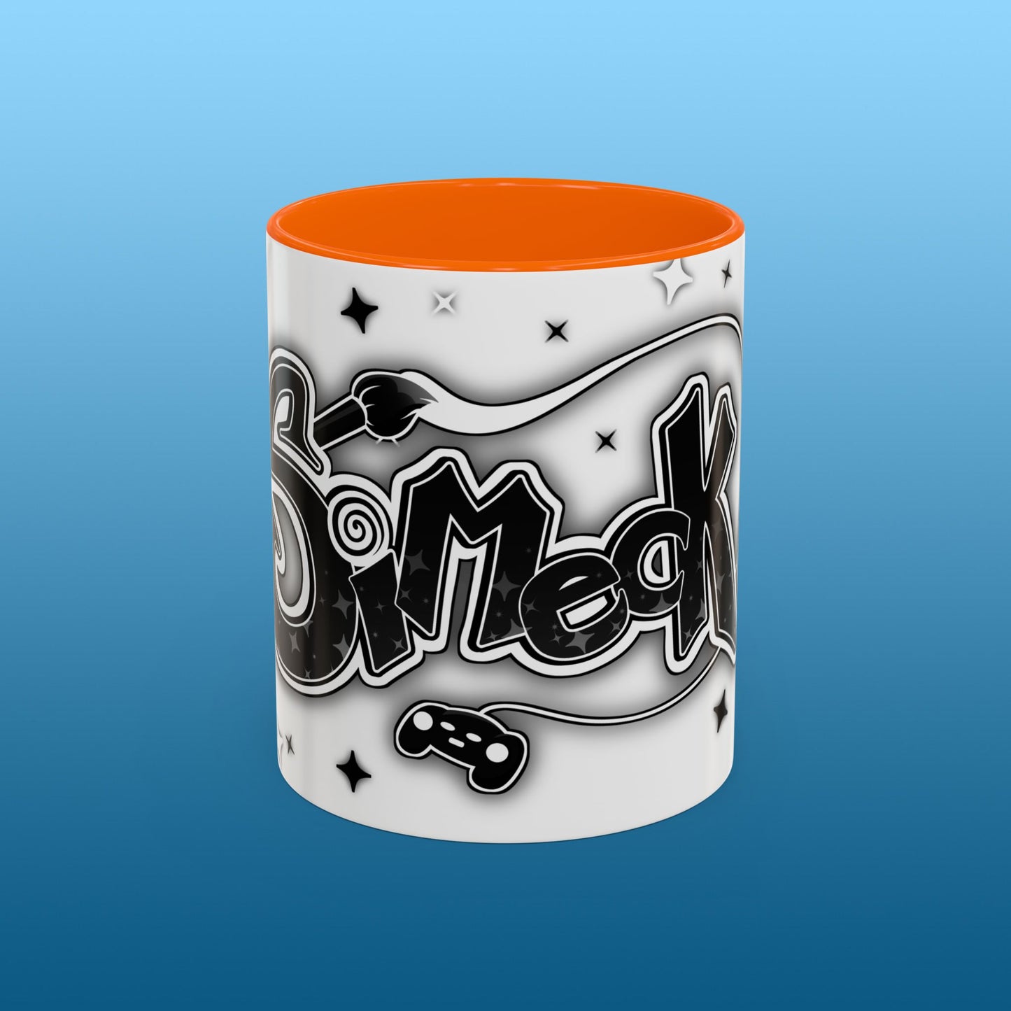 Simeck White Starry Accent Mug