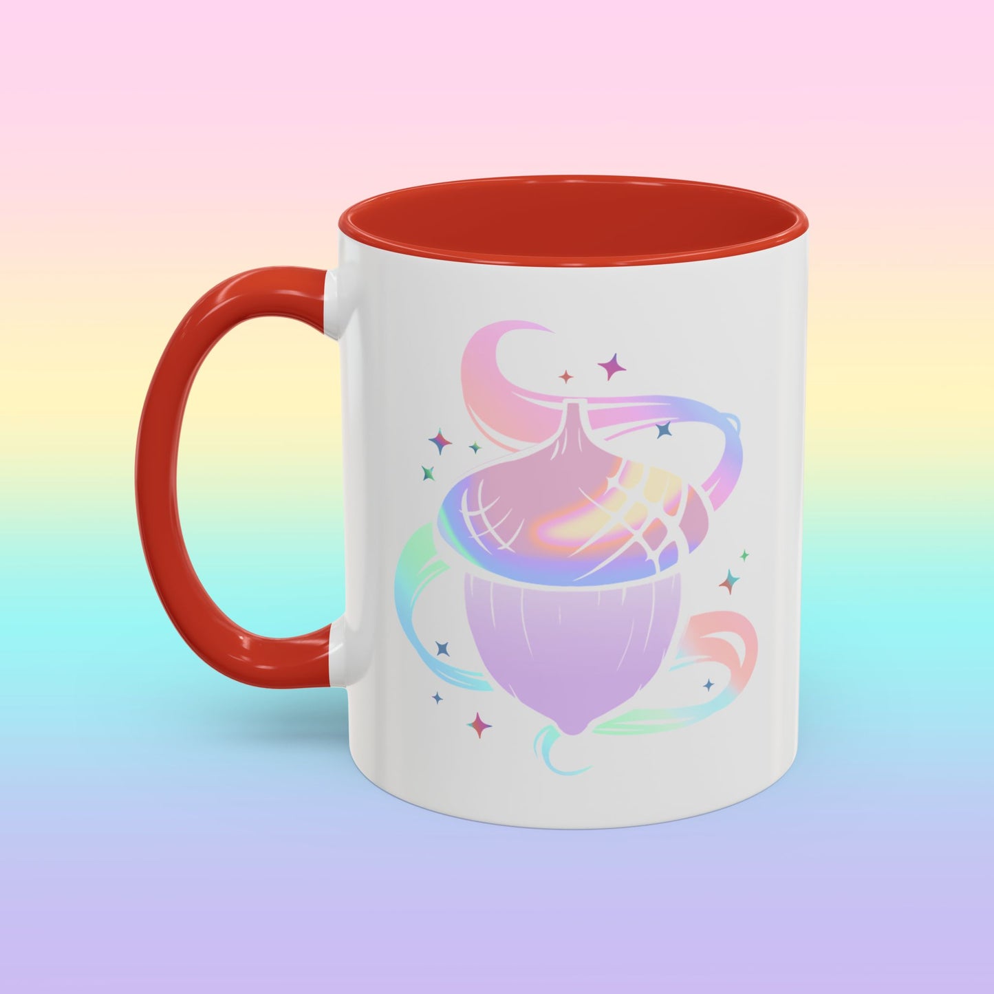 Iridescent Acorn Productions White Accent Mug