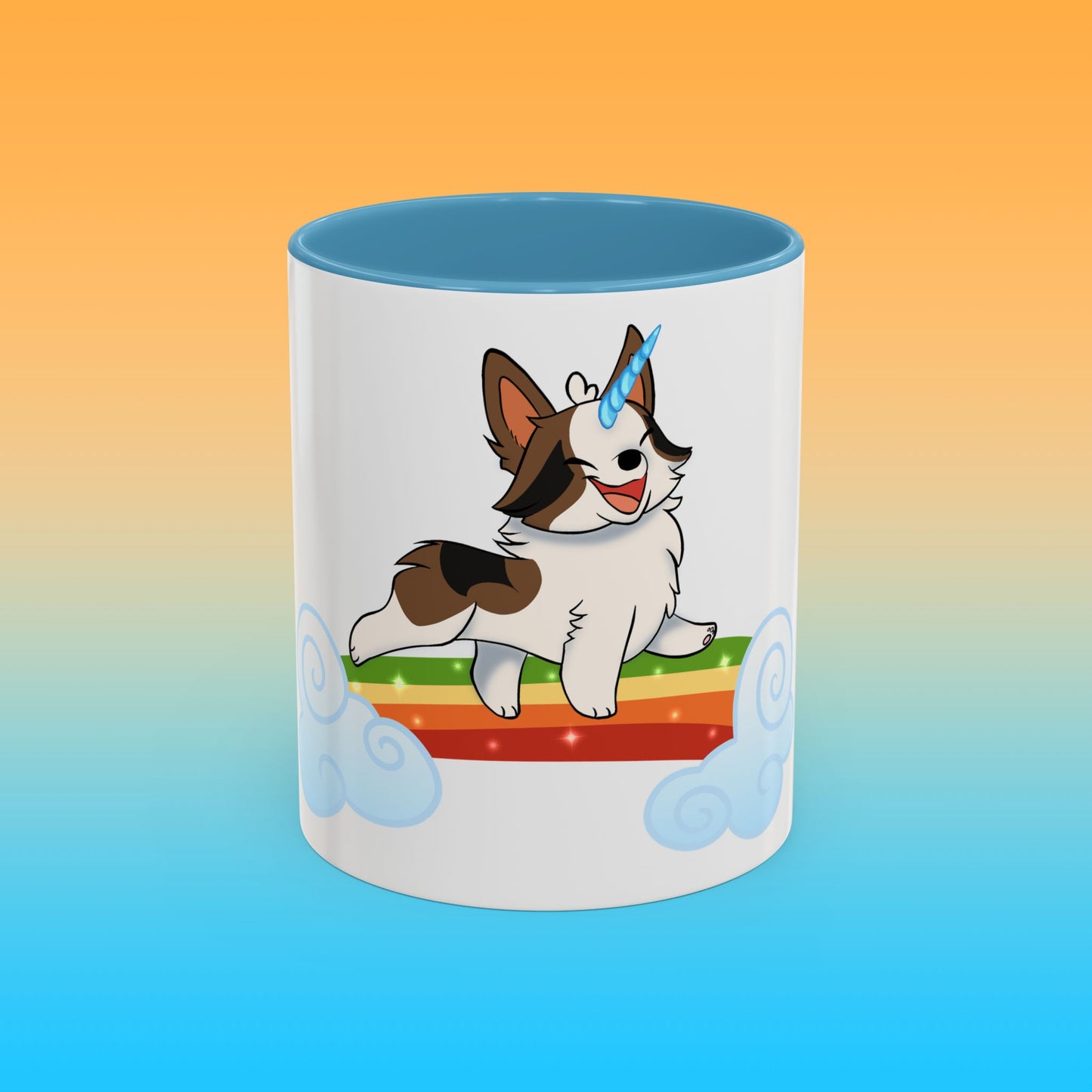 Unicorngi White Accent Mug