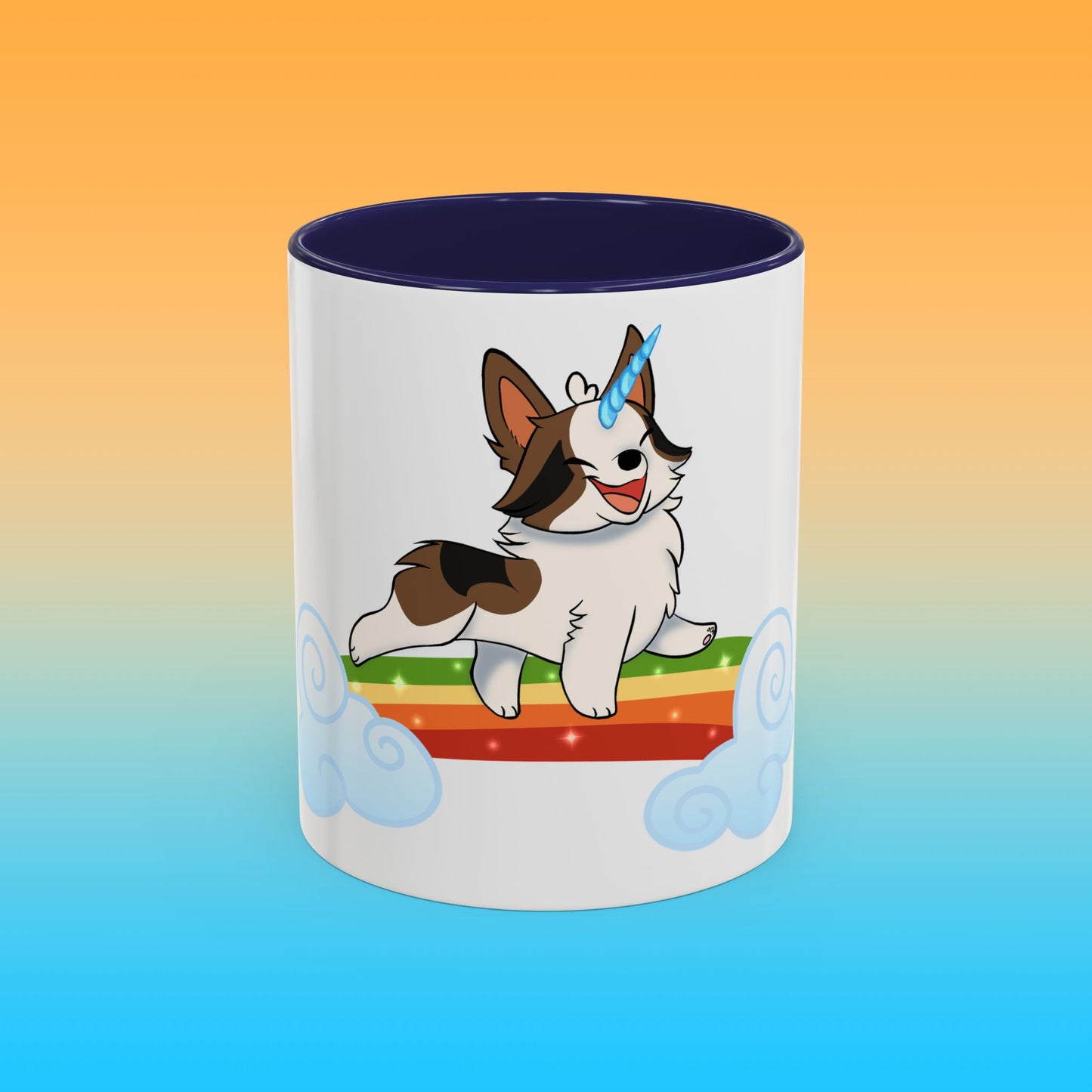 Unicorngi White Accent Mug