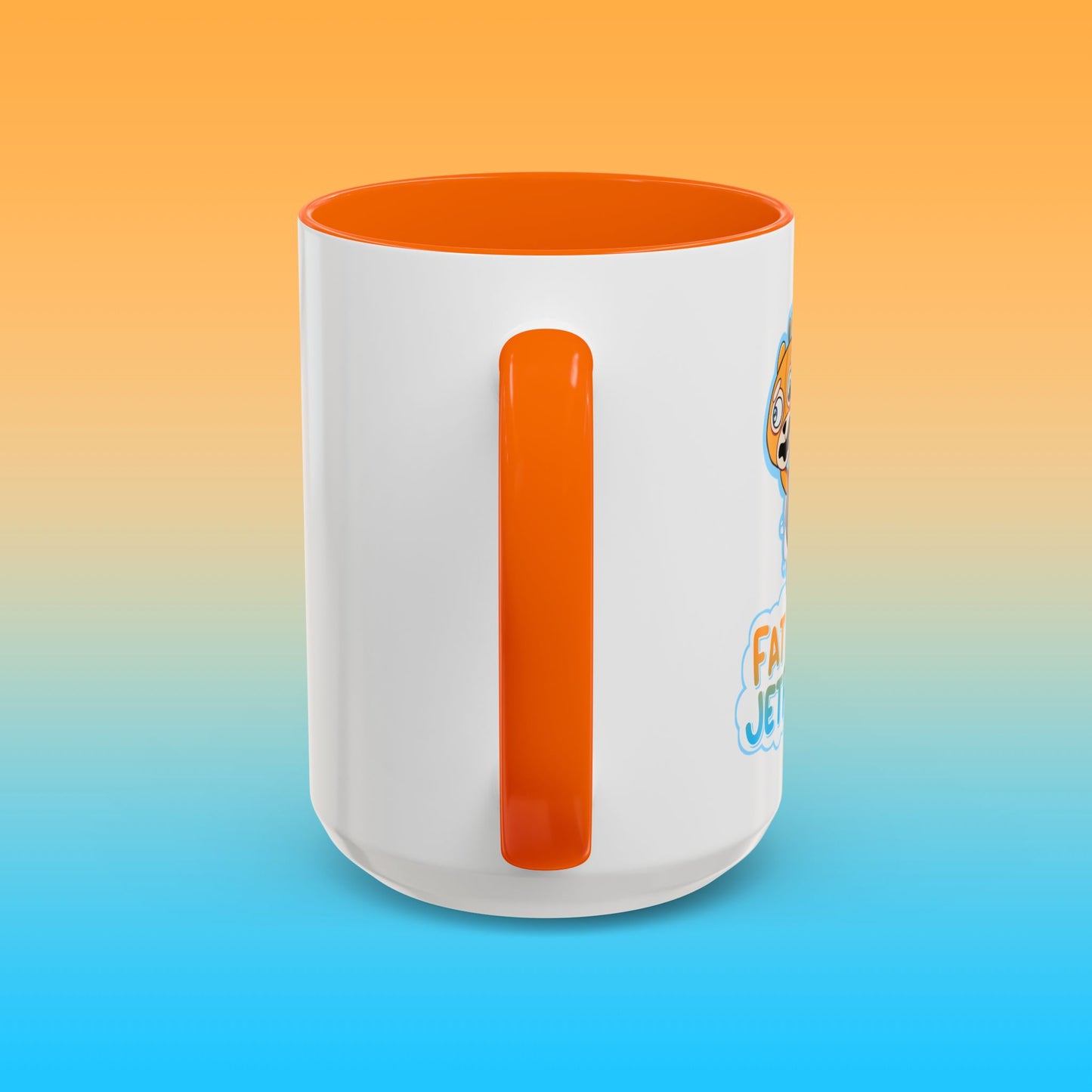 Fat Butters White Accent Mug