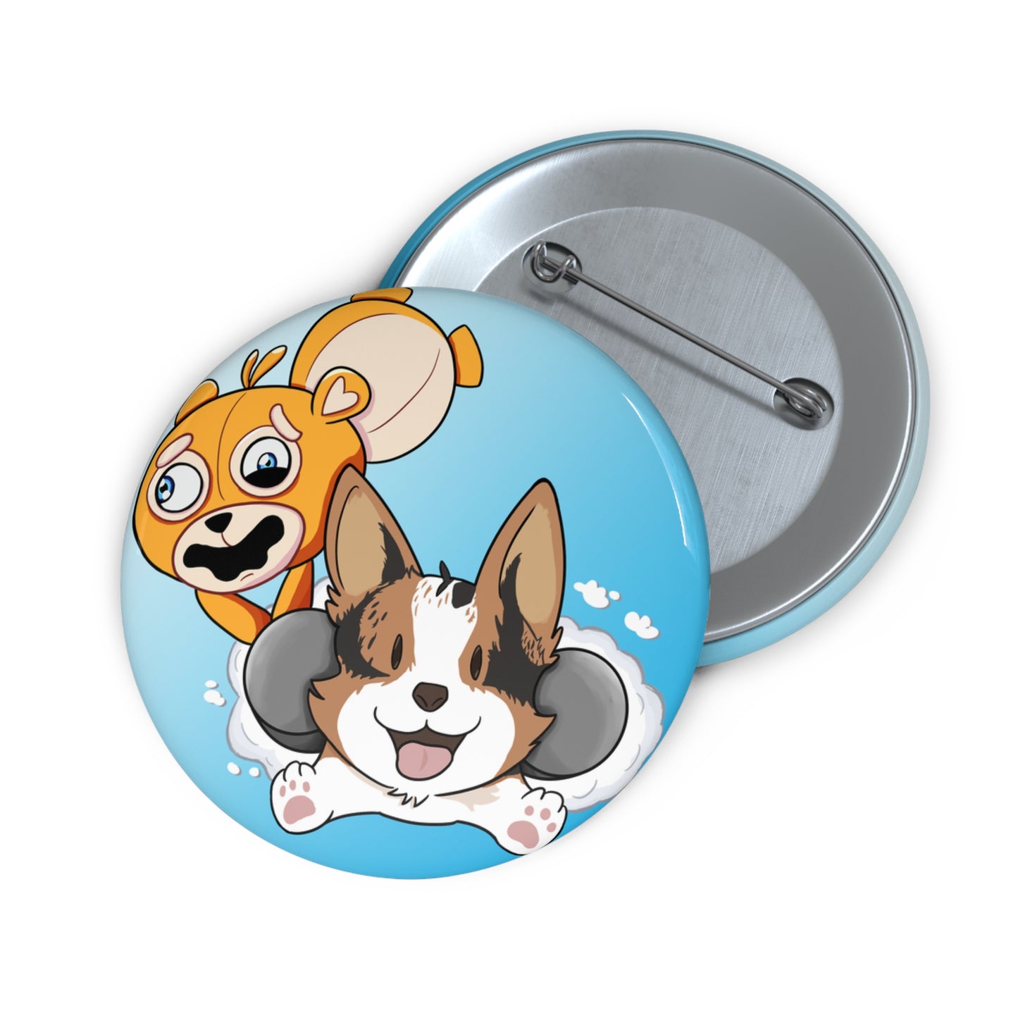 Fat Butters Pin Button