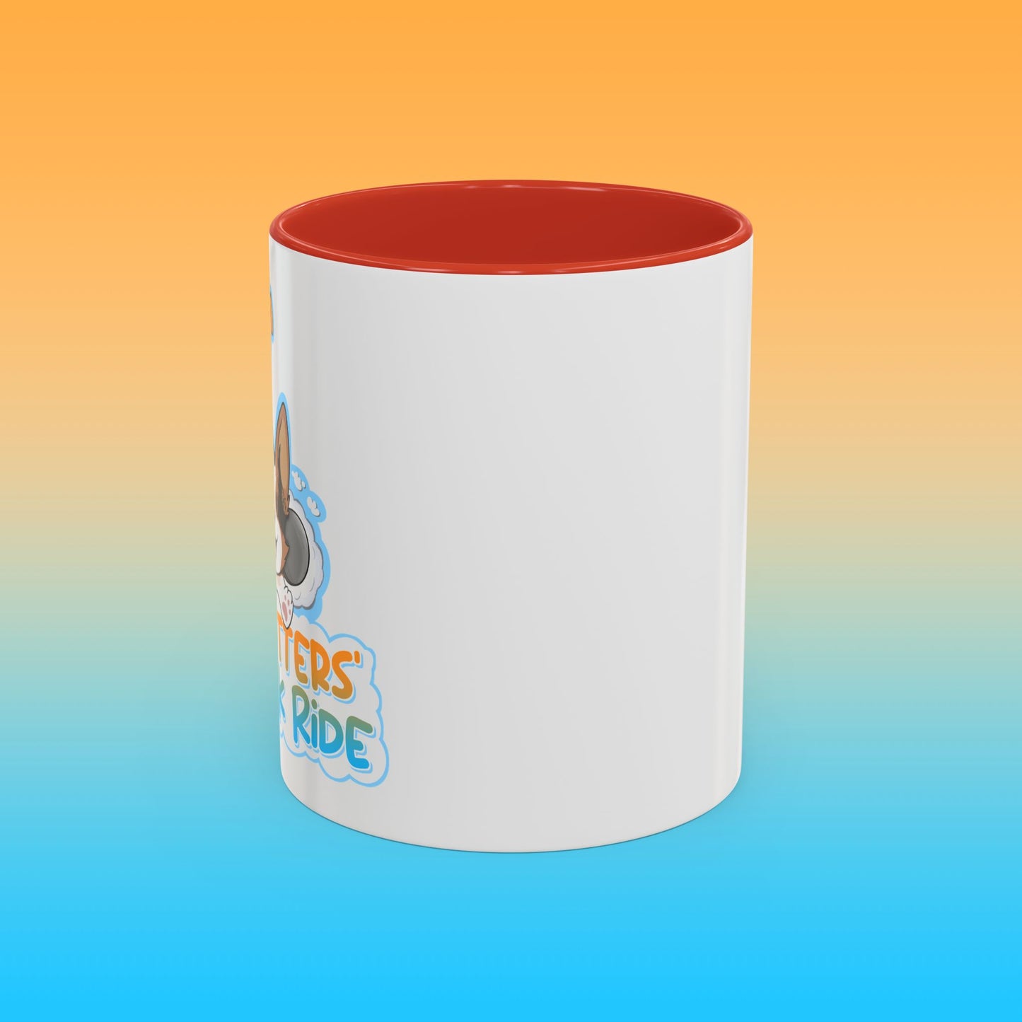 Fat Butters White Accent Mug