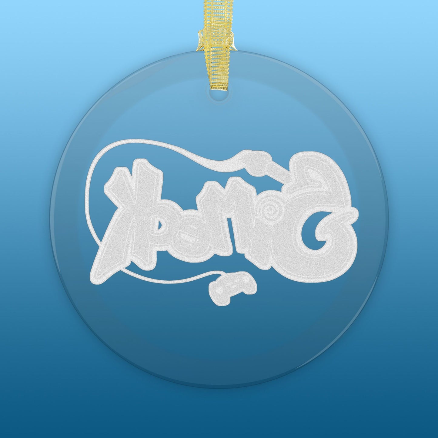 Simeck Black Glass Ornament