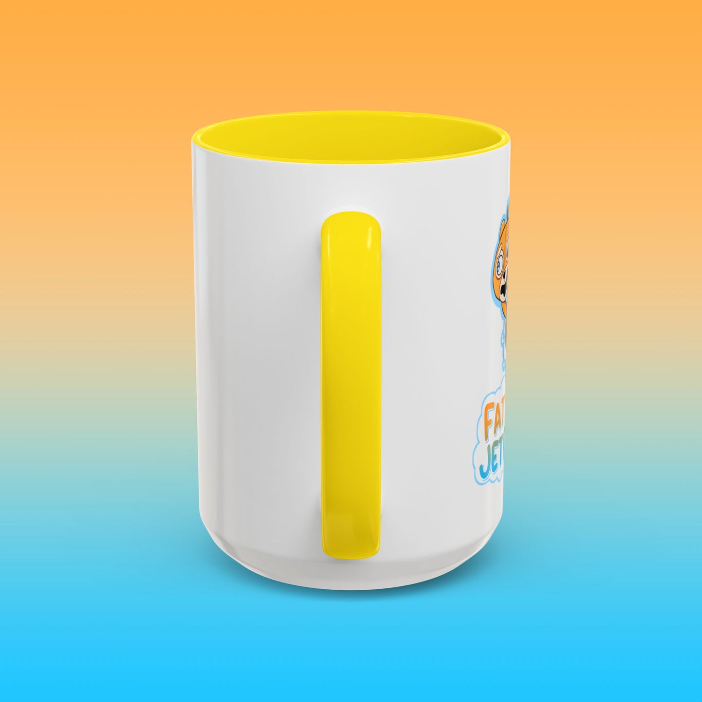 Fat Butters White Accent Mug
