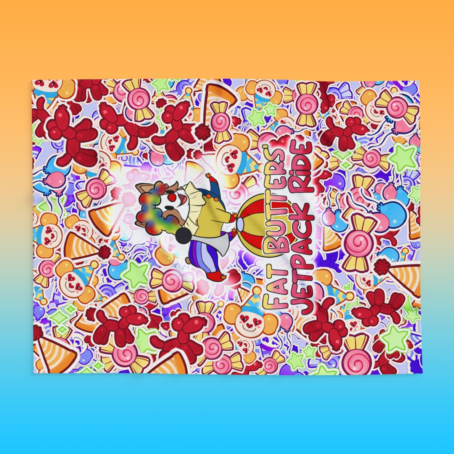 Clown Butters Fleece Blanket
