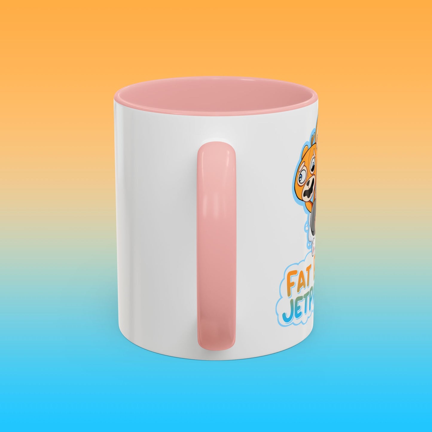 Fat Butters White Accent Mug
